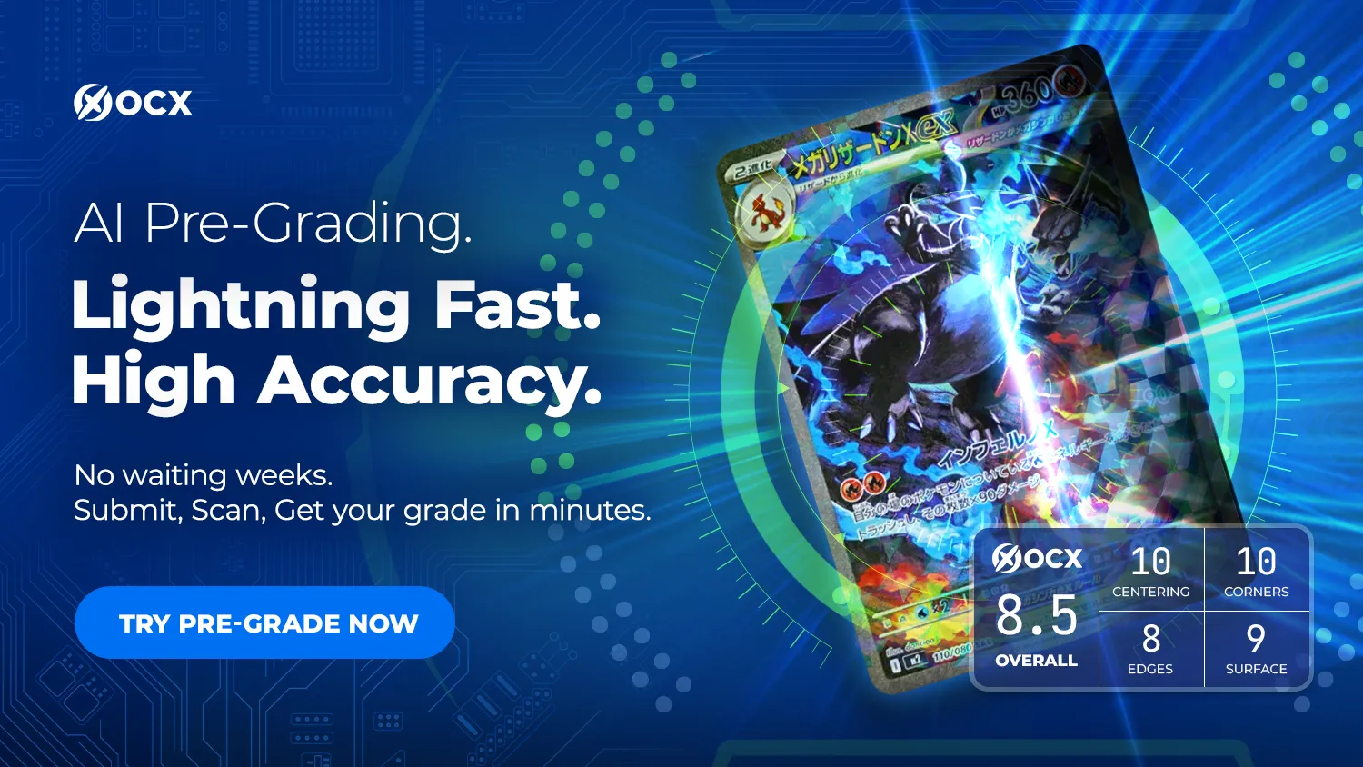 AI Pre-Grading. Lightning Fast.