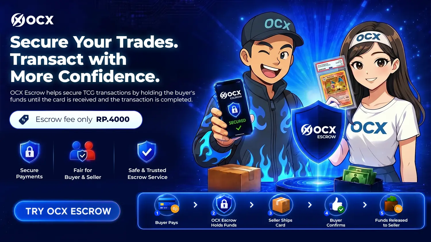 Try OCX Escrow Now — Secure your trades with low fees